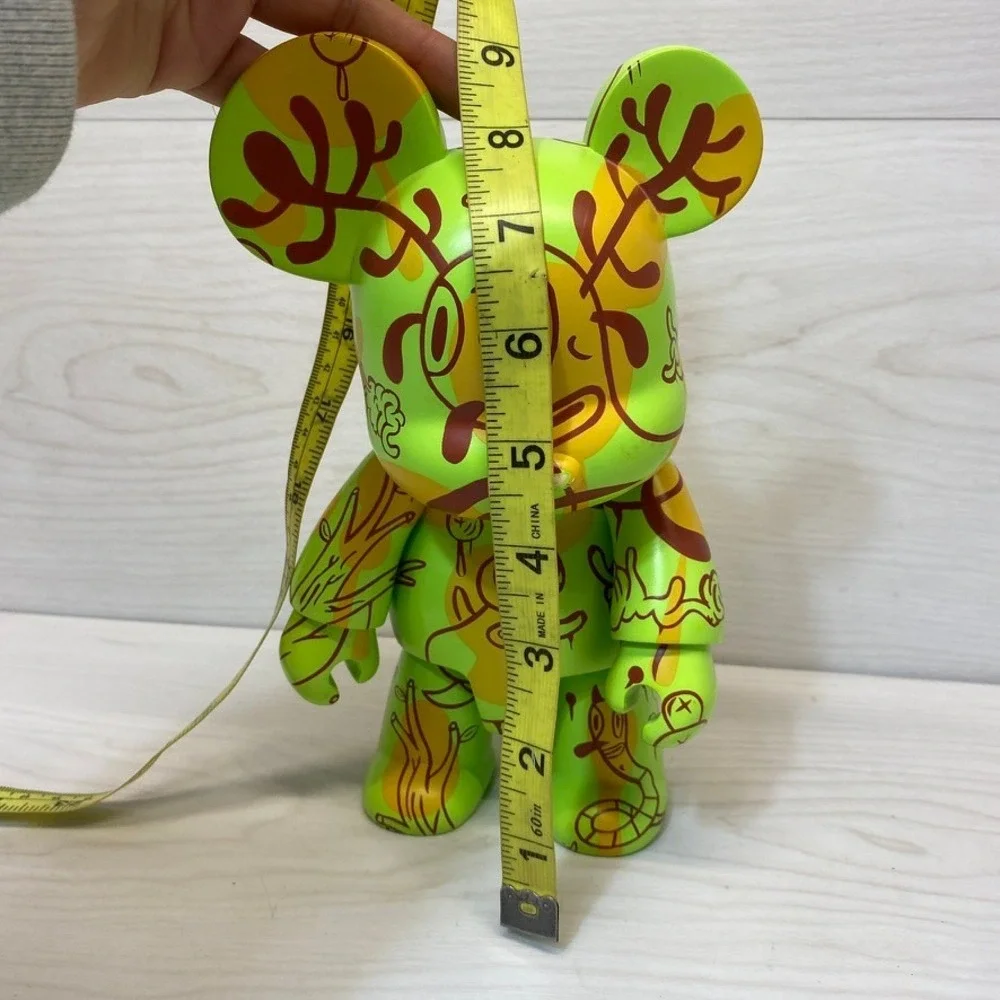 Toy2R Gary Baseman 8in Qee Bear Designer Art Toy Green 2006 Vinyl Figure